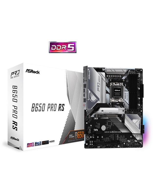 Mainboard|ASROCK|AMD B650|SAM5|ATX|Memory DDR5|Memory slots 4|1xPCI-Express 3.0 16x|1xPCI-Express 4.0 16x|3xM.2|1xHDMI|1xDisplayPort|6xUSB 2.0|3xUSB 3.2|1xUSB-C|1xRJ45|3xAudio port|B650PRORS
