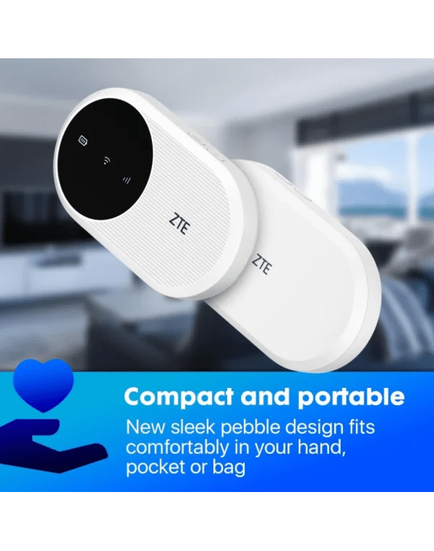 4G modemas ZTE U10 MiFi- CAT 4, WiFi 6  4