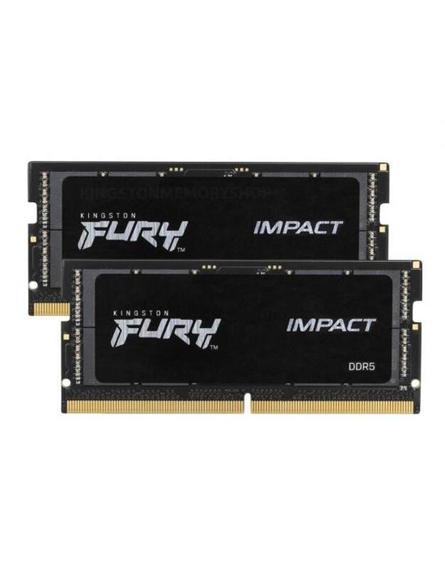 NEŠIOJAMO KOMPIUTERIO ATMINTINĖ MEMORY 64GB DDR5-4800/SO K2 KF548S38IBK2-64 KINGSTON