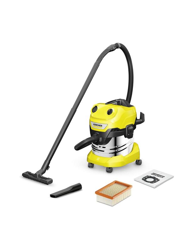 Vacuum Cleaner|KARCHER|Wet and dry vacuum cleaner WD 4 S V-20/5/22|1000 Watts|Suction power 240w|Capacity 20 l|Noise 73 dB|Yellow|Weight 7.2 kg|1.628-260.0