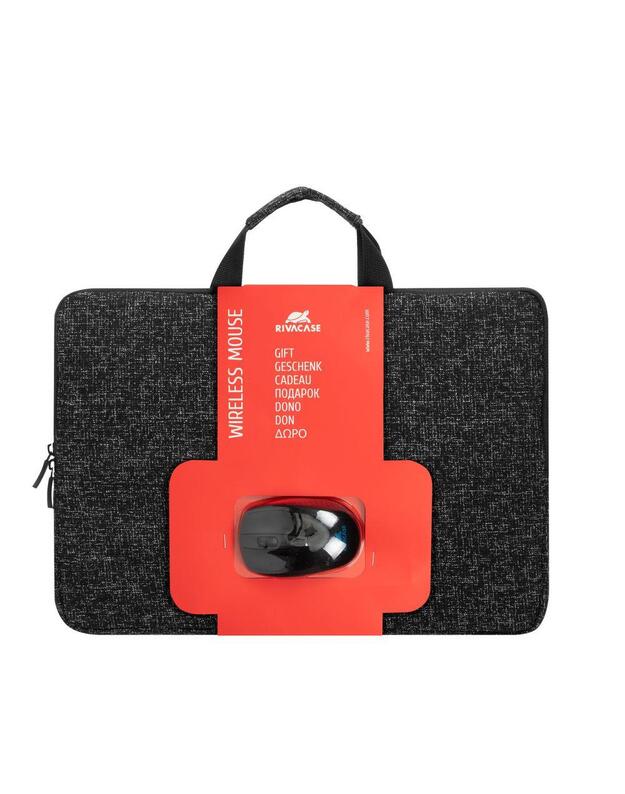 NB SLEEVE ANVIK 15.6 + MOUSE/7916 BLACK RIVACASE