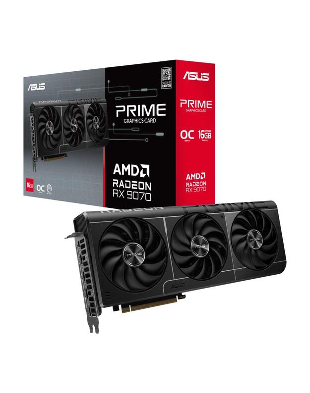 VGA PCIE16 RX9070 16GB GDDR6/PRIME-RX9070-O16G ASUS