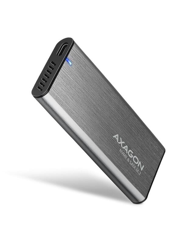 SSD ACC ENCLOSURE M.2 NVME/SATA USB-C EEM2-SG2 AXAGON