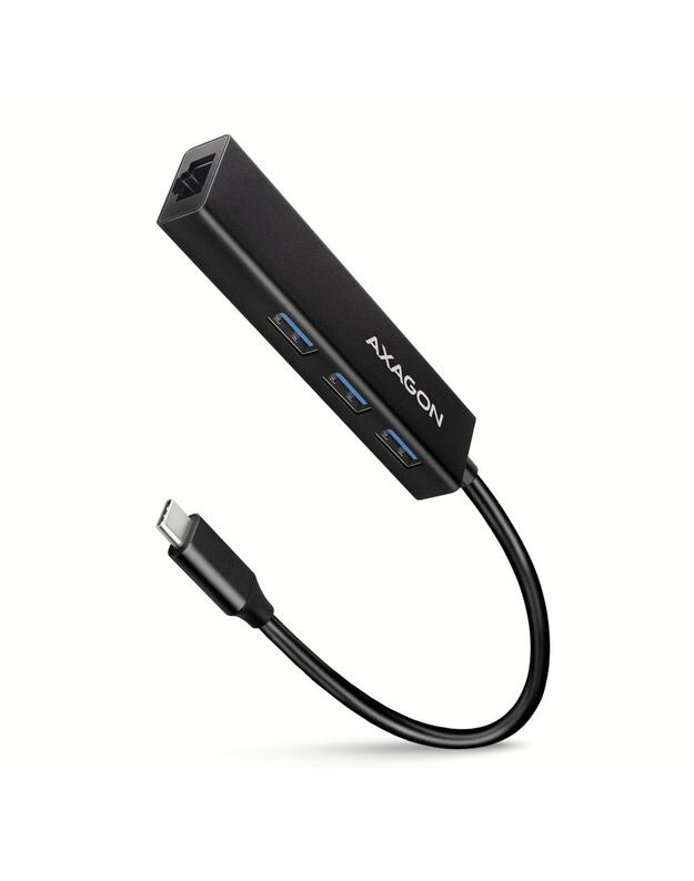I/O HUB USB-C 4PORT GLAN/0.2M HMC-GL3A AXAGON