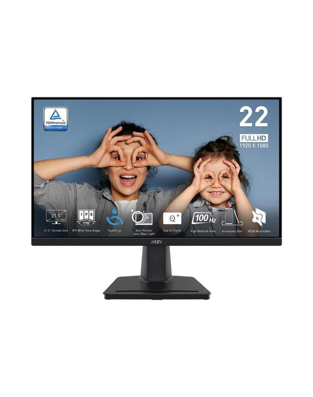 LCD Monitor|MSI|PRO MP225|21.5 |Business|Matte|Panel IPS|1920x1080|16:9|100Hz|4 ms|Colour Black|PROMP225