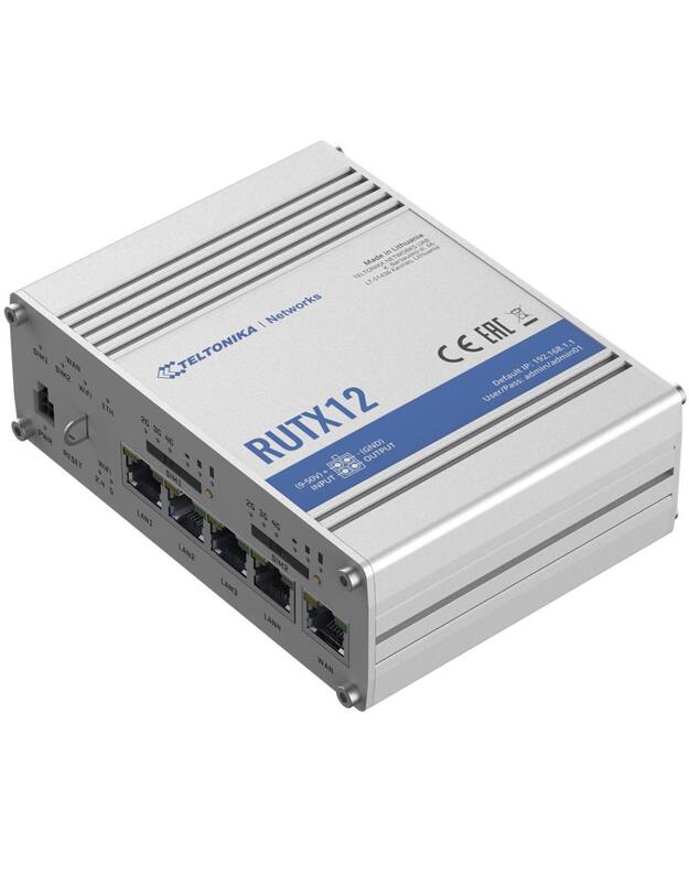 Wireless Router|TELTONIKA|Router|300 Mbps|Wi-Fi 5|USB 2.0|5x10/100/1000M|4G|RUTX12
