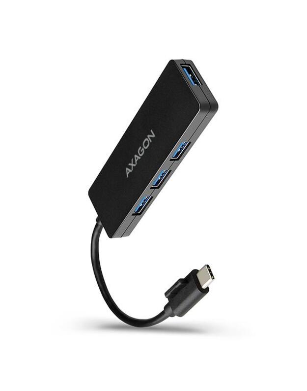 I/O HUB USB-C 4PORT SLIM/0.14M HUE-G1C AXAGON