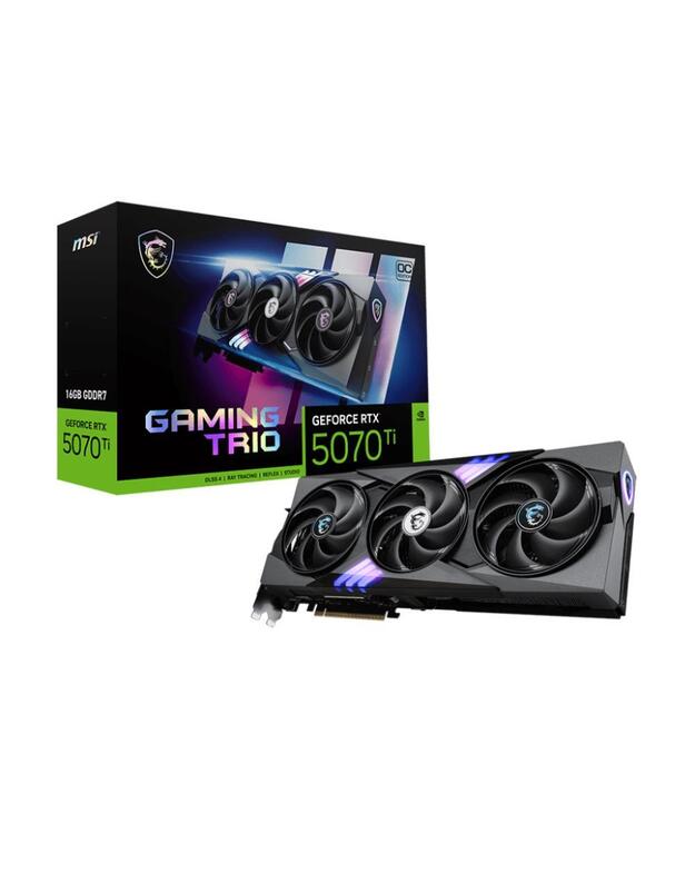 Graphics Card|MSI|NVIDIA GeForce RTX 5070 Ti|16 GB|GDDR7|256 bit|PCIE 5.0 16x|Dual Slot Fansink|1xHDMI|3xDisplayPort|RTX5070TI16GGAMTRIOOC