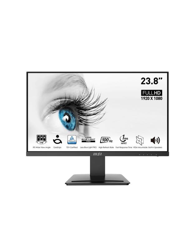 LCD Monitor|MSI|PRO MP243X|23.8 |Business|Matte|Panel IPS|1920x1080|16:9|100Hz|4 ms|Speakers|PROMP243X