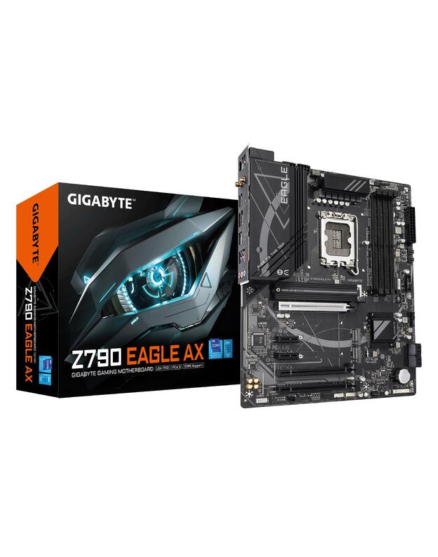 Mainboard|GIGABYTE|Intel Z790|LGA1700|ATX|Memory DDR5|Memory slots 4|Z790EAGLEAX1.1