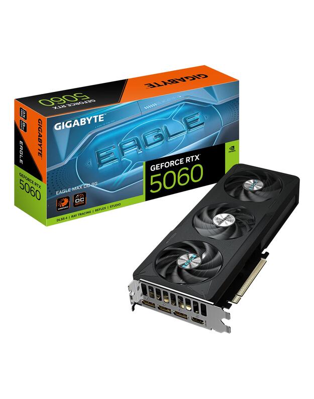 VGA PCIE16 RTX5060 8GB GDDR7/N5060EAGLEMAX OC-8GD GIGABYTE