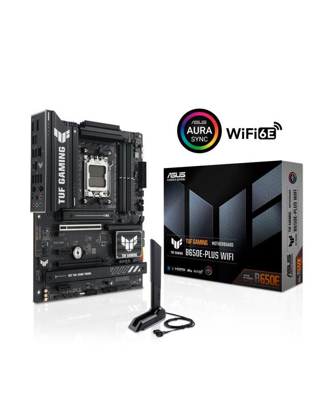 Mainboard|ASUS|AMD B650|SAM5|ATX|Memory DDR5|Memory slots 4|1xPCI-Express 4.0 1x|1xPCI-Express 4.0 16x|1xPCI-Express 5.0 16x|3xM.2|1xHDMI|1xDisplayPort|6xUSB 2.0|3xUSB 3.2|1xUSB-C|1xRJ45|3xAudio port|TUFGAMINGB650EPLUSWIFI