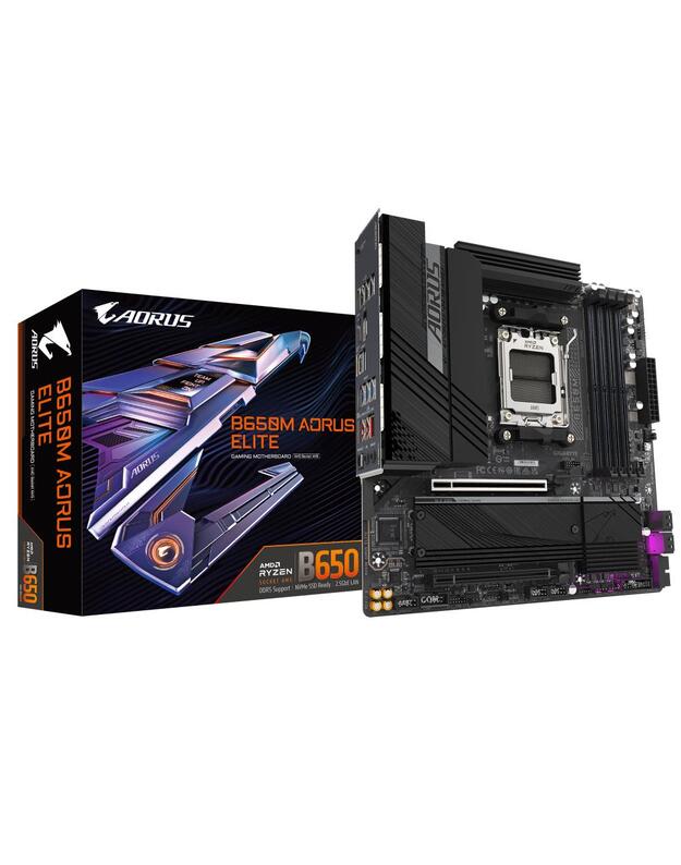 Mainboard|GIGABYTE|AMD B650|SAM5|Micro-ATX|Memory DDR5|Memory slots 4|1xPCI-Express 4.0 4x |1xPCI-Express 4.0 16x|2xM.2|1xHDMI|1xDisplayPort|4xUSB 2.0|7xUSB 3.2|1xUSB-C|1xOptical S/PDIF|1xRJ45|3xAudio port|B650MAORUSELITE1.3