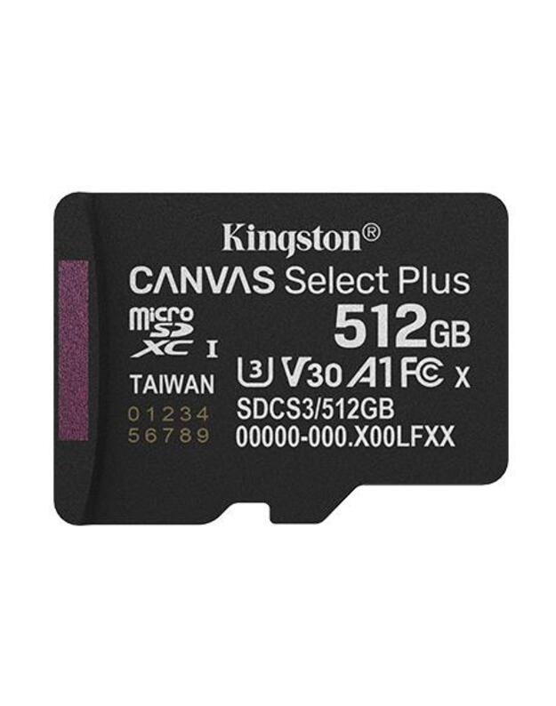 MEMORY MICRO SDXC 512GB UHS-I/SDCS3/512GBSP KINGSTON