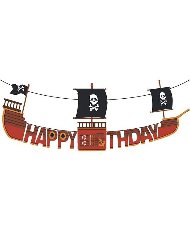 Pirate vakarėlio dekoravimo balionų rinkinys 1