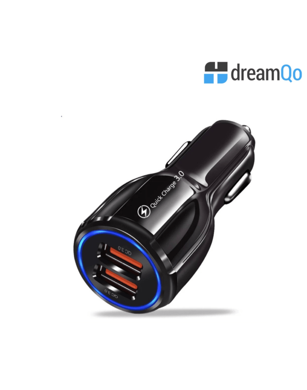 DreamQo TE-682 Dual automobilinis kroviklis, juodas