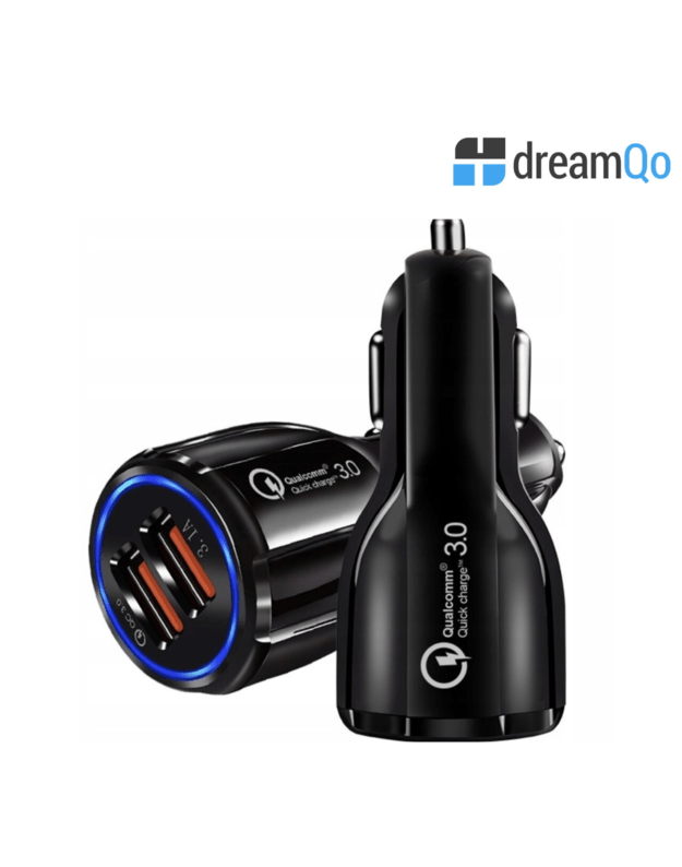 DreamQo TE-682 Dual automobilinis kroviklis, juodas 2