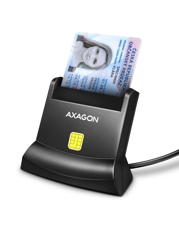 CARD READER STAND SMARTCARD/ID/USB2.0 1.3M CRE-SM4N AXAGON