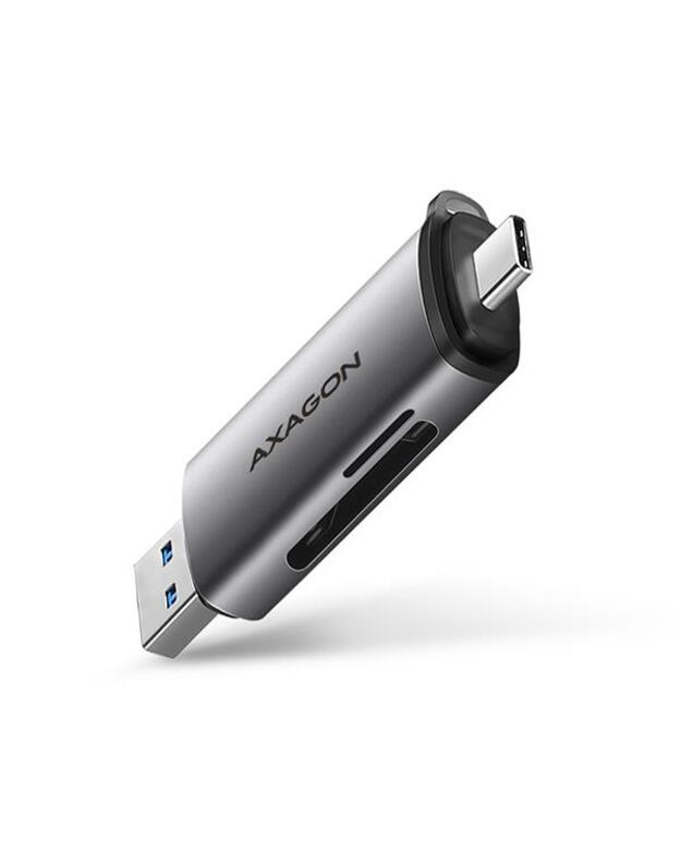 CARD READER USB-C+USB3.2 2SLOT/SD/MICROSD CRE-SAC AXAGON