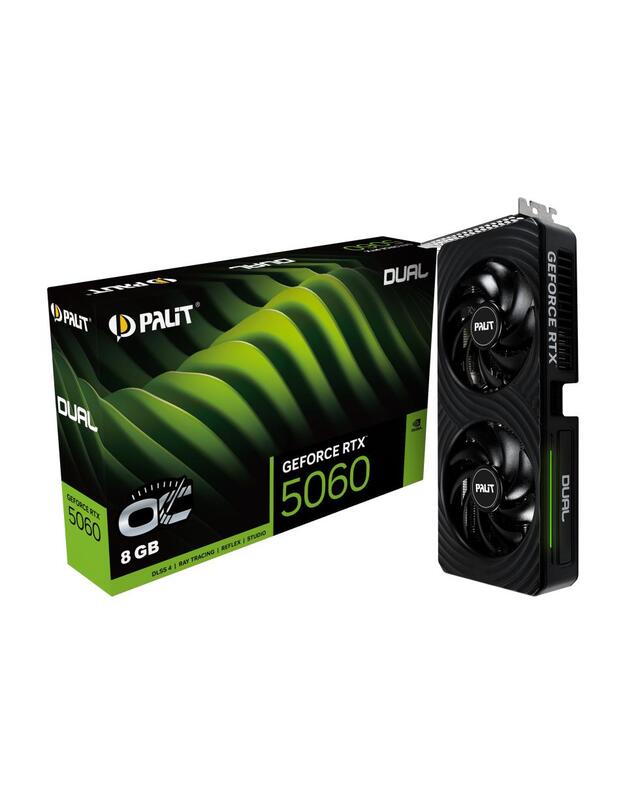 Graphics Card|PALIT|NVIDIA GeForce RTX 5060|8 GB|GDDR7|128 bit|PCIE 5.0 16x|Dual Slot Fansink|1xHDMI|3xDisplayPort|NE75060S19P1-GB2063D