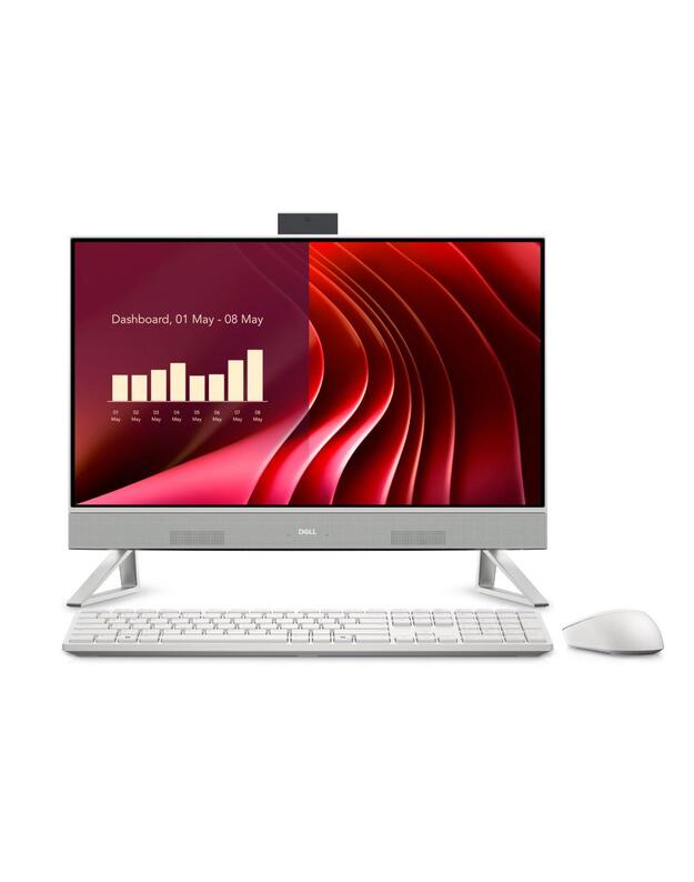 Monoblock PC|DELL|EC24250|Business|All in One|CPU Core i5|i5-1334U|1300 MHz|Screen 23.8 |RAM 16GB|DDR5|5200 MHz|SSD 512GB|Graphics card Intel Iris Xe|Integrated|ENG|Windows 11 Pro|Colour White|Included Accessories Dell Pro Keyboard and Mouse - KM5221W - U