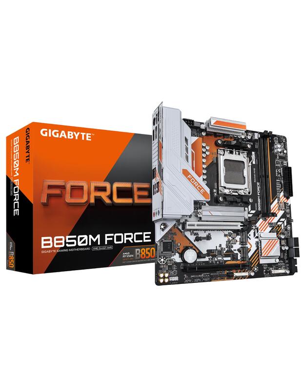 Mainboard|GIGABYTE|AMD B850|SAM5|Micro-ATX|Memory DDR5|Memory slots 2|B850MFORCE