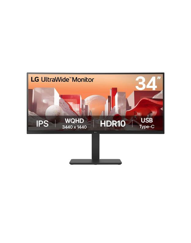LCD Monitor|LG|34 |3440 x 1440 pixels|Wide Quad HD|Native aspect ratio 21:9|LCD|Curved|34BA75QE-B