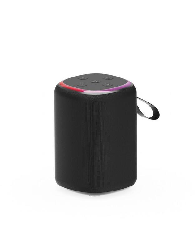 Portable Speaker|GEMBIRD|Black|Wireless|Bluetooth|SPK-BT-LED-08S