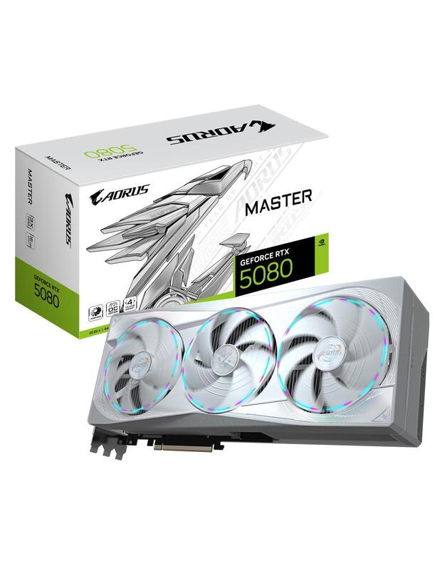 Graphics Card|GIGABYTE|NVIDIA GeForce RTX 5080|16 GB|GDDR7|256 bit|PCIE 5.0 16x|GPU 2617 MHz|Dual Slot Fansink|1xHDMI|3xDisplayPort|GV-N5080AORUSMICE-16GD