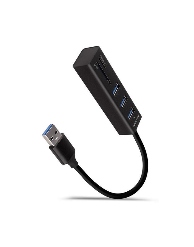 I/O HUB USB3.2 3P SD/MICROSD/0.2M HMA-CR3A AXAGON