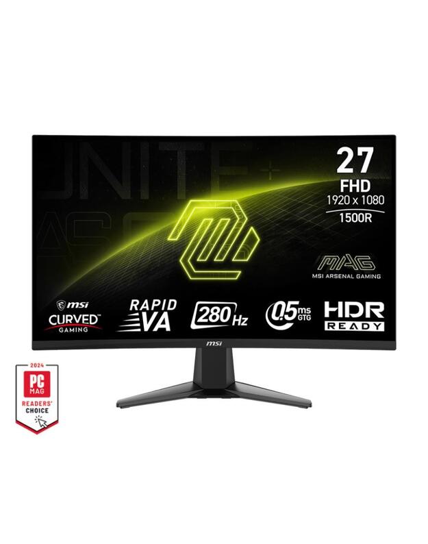 LCD Monitor|MSI|MAG 276CXF|27 |Curved|Matte|Panel VA|1920x1080|16:9|280 Hz|0.5 ms|Colour Black|MAG276CXF