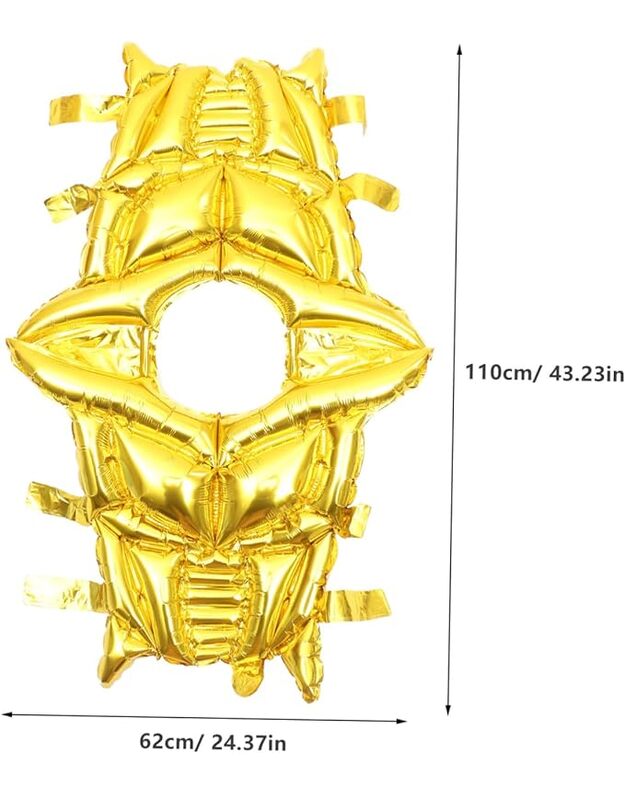 Armor theme pripučiamų šarvų rinkinys, auksinė spalva 4
