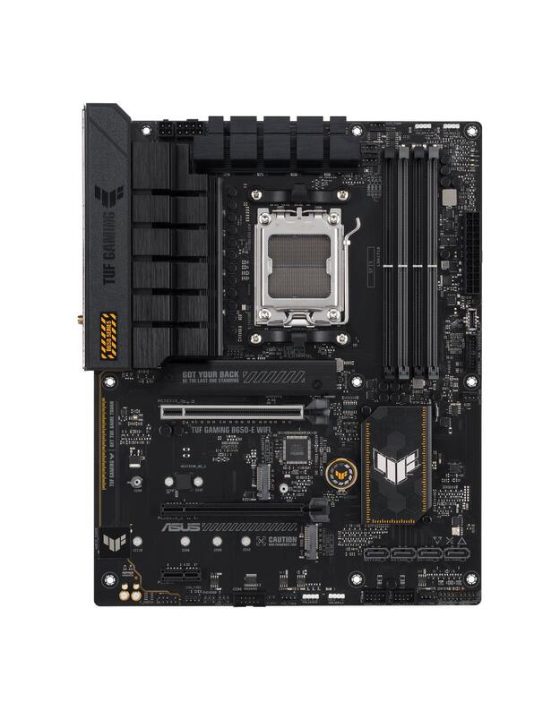 Mainboard|ASUS|AMD B650|SAM4|ATX|Memory DDR5|Memory slots 4|1xPCI-Express 3.0 1x|2xPCI-Express 3.0 16x|1xPCI-Express 4.0 16x|3xM.2|1xHDMI|1xDisplayPort|3xUSB 2.0|4xUSB 3.2|1xUSB-C|1xRJ45|5xAudio port|TUFGAMINGB650-EWIFI