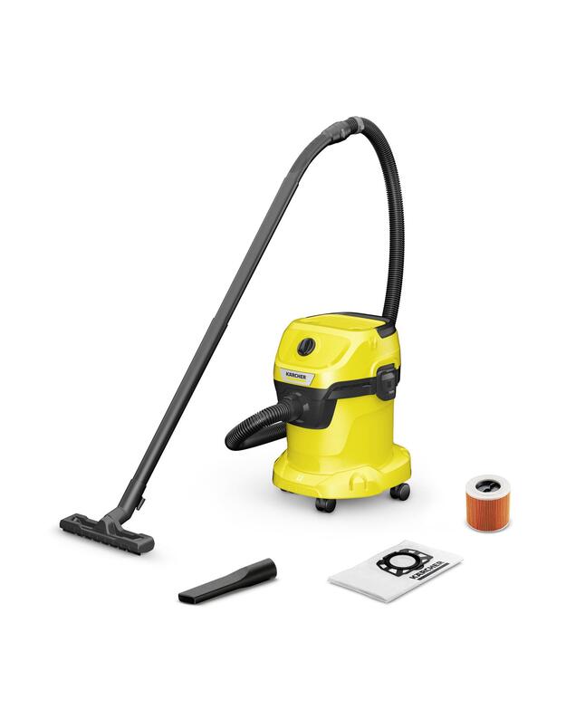 Vacuum Cleaner|KARCHER|Wet and dry vacuum cleaner WD 3 V-15/6/20|1000 Watts|Suction power 230W|Capacity 15 l|Noise 74 dB|Yellow|Weight 4.6 kg|1.628-122.0