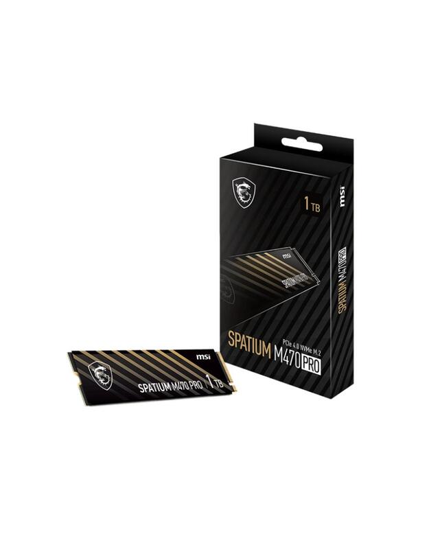 SSD|MSI|SPATIUM M470 PRO|1TB|M.2|PCIe Gen4|NVMe|3D NAND|Write speed 4500 MBytes/sec|Read speed 6000 MBytes/sec|2.15mm|TBW 320 TB|MTBF 150000 hours|S78-440L0J0-P83