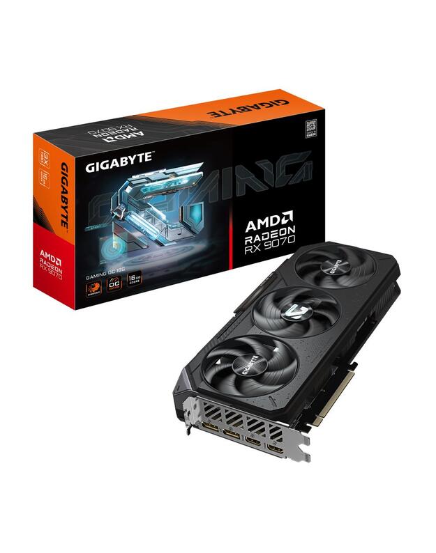 VGA PCIE16 RX9070 16GB GDDR6/R9070GAMING OC-16GD GIGABYTE