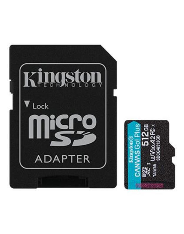 MEMORY MICRO SDXC 512GB UHS-I/W/A SDCG4/512GB KINGSTON