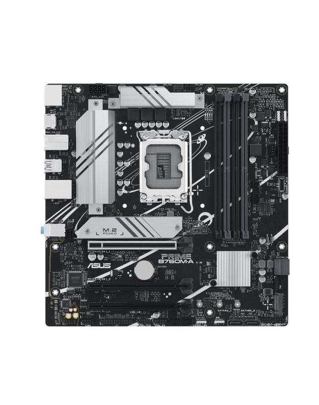 Mainboard|ASUS|Intel B760 Express|LGA1700|Micro-ATX|Memory DDR5|Memory slots 4|2xPCI-Express 4.0 16x|2xM.2|1xHDMI|2xDisplayPort|4xUSB 2.0|2xUSB 3.2|1xPS/2|1xRJ45|3xAudio port|PRIMEB760M-A-CSM