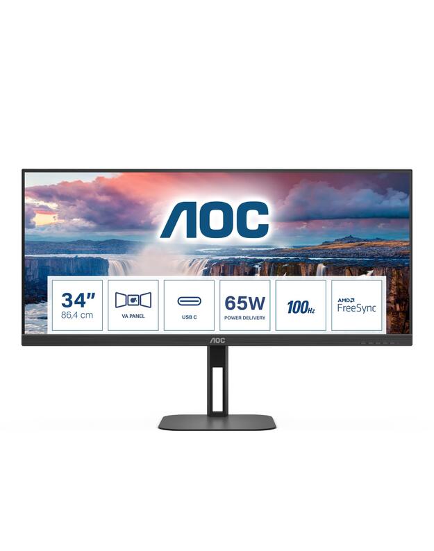 MONITOR LCD 34 VA/U34V5C/BK AOC