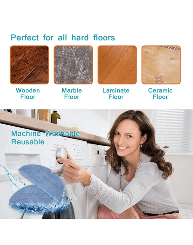 Šluostė Xiaomi Roborock S8 Pro Ultra / S8+ / S8 / S7 Max Ultra / S7 / S7+ / S7 MaxV / S7 MaxV Plus, 4 vnt (pakaitalas) 4