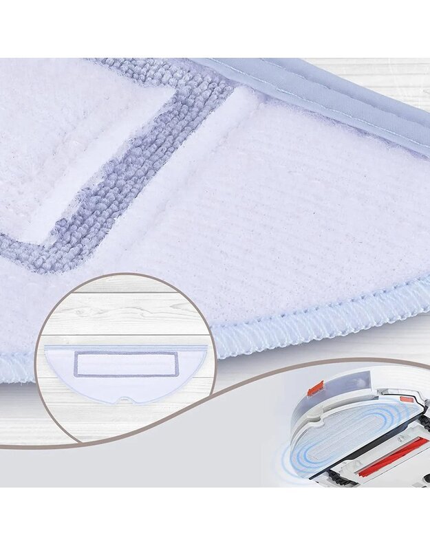 Šluostė Xiaomi Roborock S8 Pro Ultra / S8+ / S8 / S7 Max Ultra / S7 / S7+ / S7 MaxV / S7 MaxV Plus, 4 vnt (pakaitalas) 6