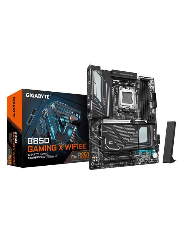 Mainboard|GIGABYTE|AMD B850|SAM5|ATX|Memory DDR5|Memory slots 4|2xPCI-Express 3.0 1x|3xM.2|1xHDMI|1xDisplayPort|5xUSB 2.0|3xUSB 3.2 type B|2xUSB 3.2|2xUSB-C|1xPS/2|1xOptical S/PDIF|1xRJ45|B850GAMINGXWIFI6E