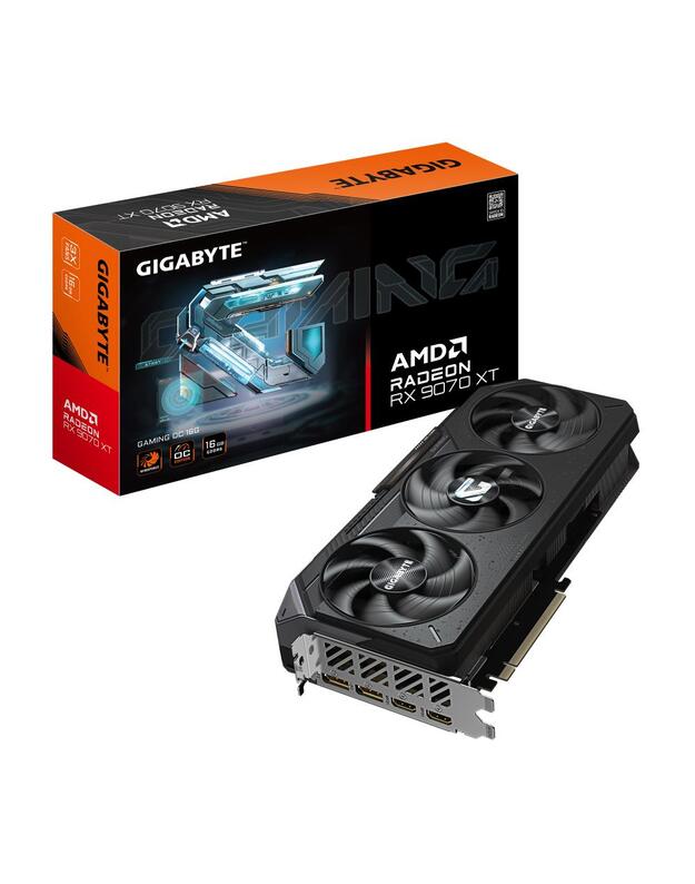 VGA PCIE16 RX9070XT 16GB GDDR6/R9070XTGAMING OC-16GD GIGABYTE