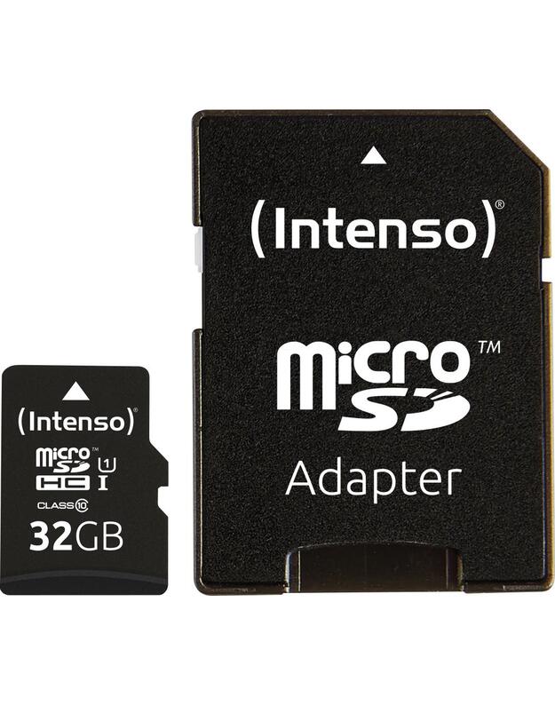 MEMORY MICRO SDHC 32GB UHS-I/W/ADAPTER 3423480 INTENSO