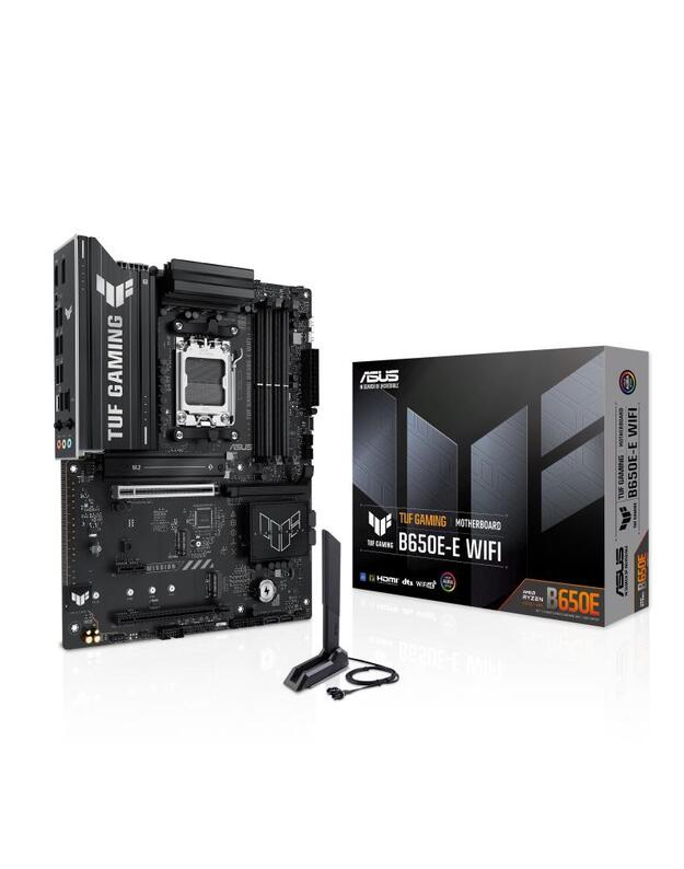 Mainboard|ASUS|AMD B650|ATX|Memory DDR5|Memory slots 4|1xPCI-Express 4.0 1x|1xPCI-Express 4.0 16x|1xPCI-Express 5.0 16x|3xM.2|1xHDMI|1xDisplayPort|3xUSB 2.0|3xUSB 3.2|2xUSB-C|3xAudio port|TUFGAMINGB650E-EWIFI