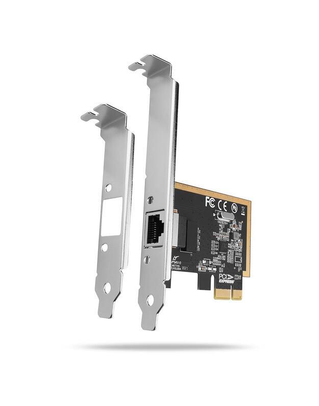 NET CARD PCIE 1GBE 1PORT/SP&LP PCEE-GRF AXAGON