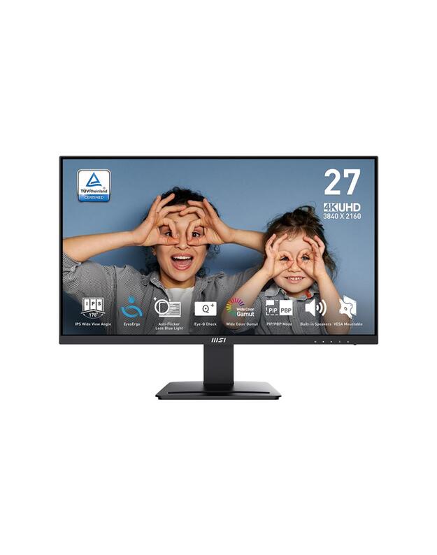 LCD Monitor|MSI|PRO MP273U|27 |Business|Panel IPS|3840x2160|16:9|60Hz|4 ms|Speakers|PROMP273U